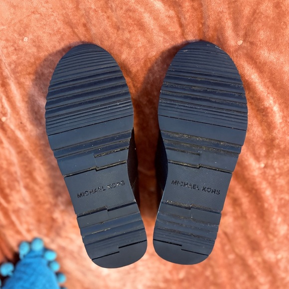 Michael KORS FELIX SILVER LUREX GLITTER Chain Mesh LOGO Sneakers - Picture 4 of 9